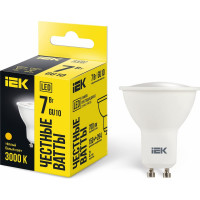 Лампа IEK LED PAR16 софит 7 Вт 230 В 3000К GU10 LLE-PAR16-7-230-30-GU10