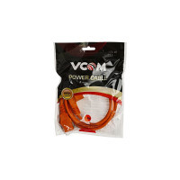 Кабель компьютер-розетка VCOM 220V, угловая Евровилка, VDE 3G0, CE021-CU0.75-1.8M-O