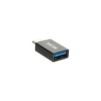 Переходник OTG VCOM USB 3.1 Type-C - USB 3.0 A f, металлический корпус CA431M