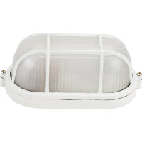 Светильник IEK НПП/НПБ, 1402, белый, овал, решетка, 60Вт, IP54, ИЭК LNPP0-1402-1-060-K01