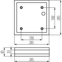 Герметичный потолочный светильник KANLUX JURBA DL-218L IP44 8981