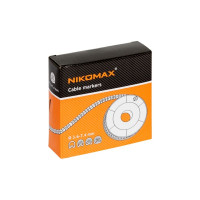 Кабельный маркер NIKOMAX буква G, желтый, 500шт. NMC-CMR-G-YL-500