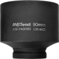 Головка ударная шестигранная (90 мм; 1DR) AV Steel AV-740090