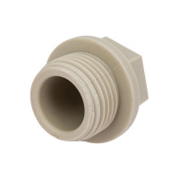 Заглушка-пробка VALFEX PP-R, серая, Дн20х1/2" НР 10163020Г 127-0324