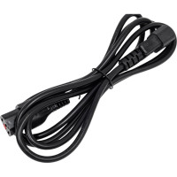 Шнур питания с блокировкой LANMASTER C13-C14, 3х0.75, 220В, 10А, черный, 2 метра LAN-PP13L/14-2.0-BK