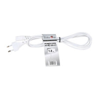 Кабель для аудио-видео техники Telecom, IEC-320-C7--розетка 220V, 2-pin, 1,8м, белый TP228-1.8-W