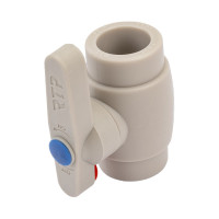 Кран шаровой RTP стандарт D25 мм, серая 27905