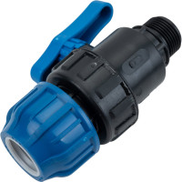 Шаровый кран RTP наружная трубная резьба, цанга, D 32х1 15466