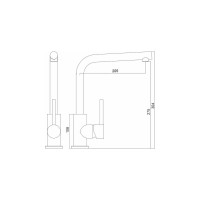 Смеситель LONGRAN Logic Stainless Steel LM2103 SS