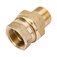 Разъемное соединение Uni-Fitt НВ 3/4", прямое, с плоской прокладкой, латунь 656G3000