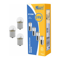 Лампа накаливания KRAFT R10W 24v10w BA15s упаковка 10 шт. KT 700053