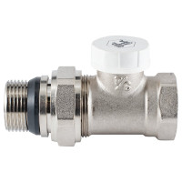 Настроечный клапан радиатора PROFACTOR прямой с уплотнением 3/4 PF RVS 377UR