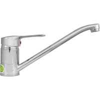 Смеситель для мойки Juguni одноручный, с гибкой подводкой, литой поворотный излив 250 мм 0402.789