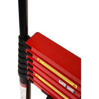 Лестница телескопическая BLACK 3,8 м, 10 ступеней WORKY ARD239081