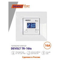 Терморегулятор Devolt TR-16ts, 3.6 кВт, 16 А DEVOLTTR16TS