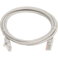 Неэкранированный патч-корд Cabeus U/UTP, категория 5е, 2xRJ45/8p8c, серый, PVC, 2м PC-UTP-RJ45-Cat.5e-2m