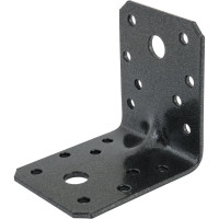 Уголок ALBERTS DURAVIS перфорированный, усиленный, 70x70x55x2,5 мм, черный перламутр 301866