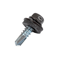 Кровельный саморез Daxmer 5,5х19 RAL 8019 сверло №3, 250 шт 00000305869