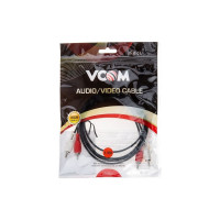 Соединительный кабель VCOM 2xRCA /M/ - 2xRCA /M/ черный 1,5m, VAV7158-1.5M