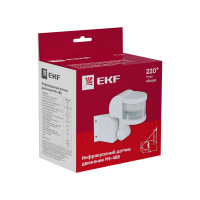 ИК датчик движения EKF угловой 1200Вт 270гр. до 12м IP44 MS-48B PROxima dd-ms-48B