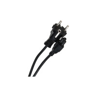 Кабель питания для ноутбуков Telecom 3-pin, с заземлением, 220V TP022-1.8-BK