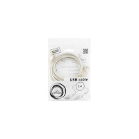 USB2.0 удлинитель Cablexpert Pro, AM/AF, Кабель 2м, экранированный, прозрачный, CCF-USB2-AMAF-TR-2M