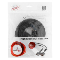 Кабель DVI-D Cablexpert dual link, экранировка, ферритовые кольца, 25M/25M, 10м, пакет, черный CC-DVI2-BK-10M