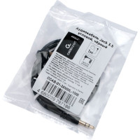 Аудио-кабель Cablexpert Jack 3.5(M)/Jack 3.5(M), угловой, черный, 1м, коробка CCAB-01-35MML-1MB