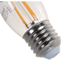 Светодиодная лампа General Lighting Systems Филамент прозрачный E27 7Вт 230В 490Лм 2700К Теплый белый свет Свеча GLDEN-CS-7-230-E27-2700 646700