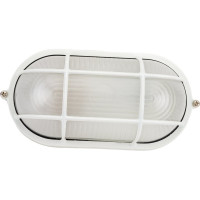 Светильник IEK НПП/НПБ, 1402, белый, овал, решетка, 60Вт, IP54, ИЭК LNPP0-1402-1-060-K01