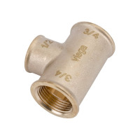 Тройник Viega ВВВ, 3/4", 1/2", 3/4", бронза RX, переходной 264468