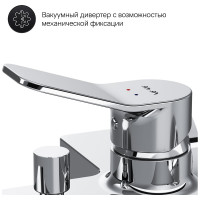 Смеситель для ванны и душа AM.PM X-Joy душевой набор, хром F85A15000