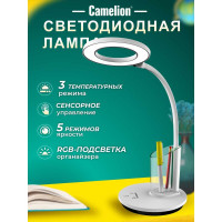 Настольный светильник Camelion KD-826, C01, белый, LED 14145