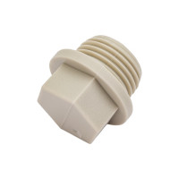 Заглушка-пробка VALFEX PP-R, серая, Дн20х1/2" НР 10163020Г 127-0324