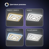 Диммируемая светодиодная люстра с дистанционным управлением Ritter CLL-52224/100W, 52224 9