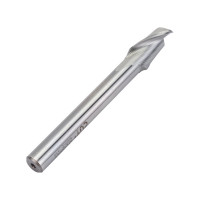 Фреза двухзаходная быстрорежущая по алюминию HSS (12x15x80x8 мм; Z=2) CUT2 20253