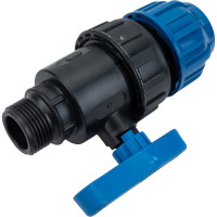 Шаровый кран RTP наружная трубная резьба, цанга, D 32х1 15466