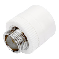 Комбинированная муфта ПОЛИТЭК с наружной резьбой 40 1 20414