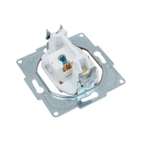 Компьютерная розетка GUNSAN 1 пост Eqona RJ45 с jak5 крем 16401200-157130