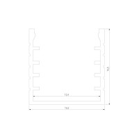Накладной алюминиевый профиль для led ленты Elektrostandard - ll-2-alp016 (под ленту до 12,4mm) a061361