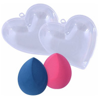 Набор из 2-х спонжей для макияжа в контейнере МУЛЬТИДОМ Сердце VL17-15