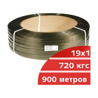 Лента ПЭТ КОРДЛЕНД 19x1 мм, 0,9 км, 720 кгс, зеленый М PET-00095