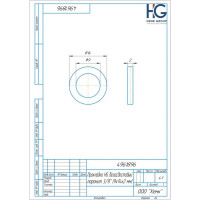 Прокладка HG безасбестовый паронит 3/8 (9x14x2 мм), 5 шт 4961896