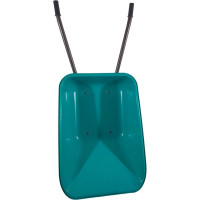 Строительная двухколесная тачка LWI 130 л, 250 кг, сверхпрочное полимерное корыто LWI130х2PROFI