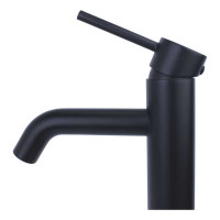 Смеситель на раковину высокий Bronze de Luxe СКАНДИ черный матовый 1452B