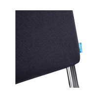 Стул Helmi hl-f01 изо, каркас хром, обивка ткань серая 330633