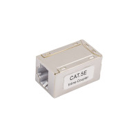 Проходной адаптер Cabeus RJ45-RJ45 (8p8c), категория 5е, экранированный CA-8p8c-C5e-SH