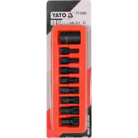 Набор ударных бит YATO 1/2" SPLINE (9 предметов) YT-10663 371410663 092 1