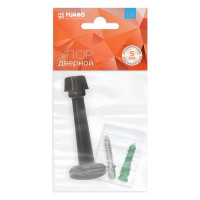 Дверной настенный упор FUARO STOPPER/15 (DS-15) BL-24 черный 43251