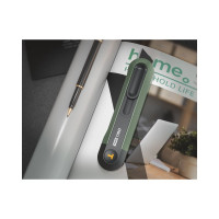 Технический нож DELI home series green ht4008l Т-образное лезвие, эксклюзивный дизайн, софттач пластик, безопасная конструкция, подарочная упаковка 112884